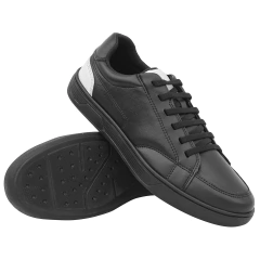 Tênis Casual Pizante Slz Preto Off White Calce Fácil