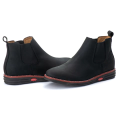 Botina Couro Zebu Rústico Linha Agro Conforto - netpizante