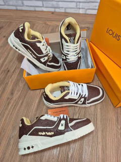 Tênis Moda Lv Trainer Light Sneaker Marrom do 38 ao 43 na internet