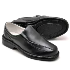 Sapato Masculino Linha Conforto em Couro de Carneiro Anti Stress Palmilha Massageadora - comprar online