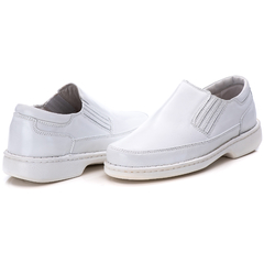Sapato Dr. Ranster Linha Conforto Masculino em Couro Branco - comprar online