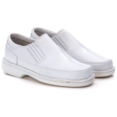 Sapato Dr. Ranster Linha Conforto Masculino em Couro Branco - comprar online