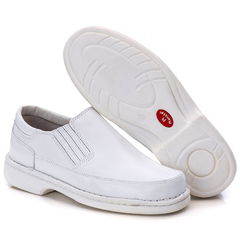 Sapato Dr. Ranster Linha Conforto Masculino em Couro Branco