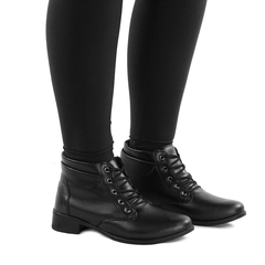 Imagem do Bota Feminina Cano e Salto Baixo 33 ao 40 Preto