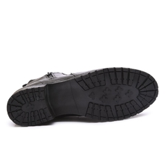 Botina Feminina Agro campo Com Zíper Couro Látego Preto Via C - comprar online