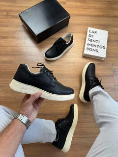 Novo Sapato Casual Moda Boss Couro Legitimo Cadarço 38 ao 43 - netpizante
