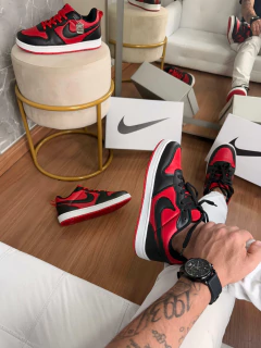 Tênis Modelo Borough Low Preto/vermelho 38 ao 43 - comprar online