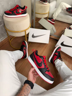 Tênis Modelo Borough Low Preto/vermelho 38 ao 43 - netpizante