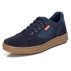 Sapatênis Casual Masculino Camurça Couro - comprar online