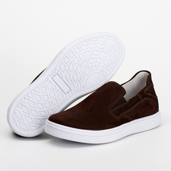 Sapatilha Via Ranster Slip On Masculino Couro Legitimo - comprar online
