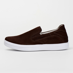 Sapatilha Via Ranster Slip On Masculino Couro Legitimo na internet