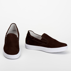 Sapatilha Via Ranster Slip On Masculino Couro Legitimo - loja online