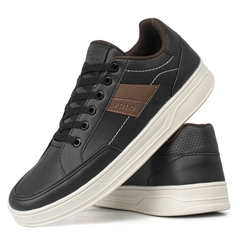 Sapatênis Polo Masculino Preto 37 AO 44