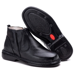 Bota Masculina Cano Curto pelica de Couro - netpizante