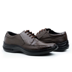 Sapato Confort Social Masculino Cadarço Do 33 ao 46 Couro Legitimo na internet