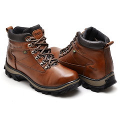 Bota Adventure Couro Legitimo Solado Costurado Alta Durabilidade - netpizante