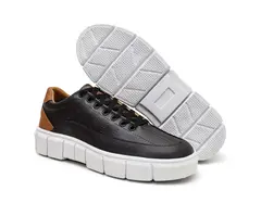 Sapatênis Sneaker Masculino Sola Alta Oversized em Couro Ecológico 37 ao 44 - comprar online
