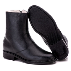 Bota Social Masculina em Couro Legítimo Marrom Cano Médio Uso Casual Preço de Fábrica - netpizante