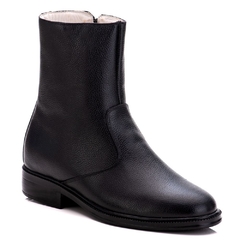 Bota Social Masculina em Couro Legítimo Marrom Cano Médio Uso Casual Preço de Fábrica