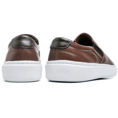 Sapatênis Slip On Masculino Confortop Caramelo- A preço de Fabrica na internet