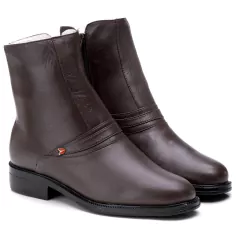 Bota Social Masculina Cano Médio Couro Legítimo Uso Casual - netpizante