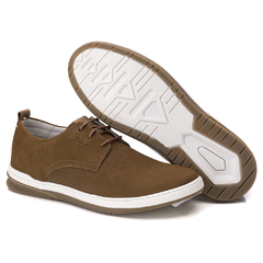 Sapatênis Oxford Masculino Via Ranster Couro Nobre Casual