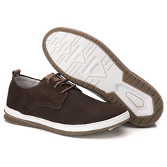 Sapatênis Oxford Masculino Via Ranster Couro Nobre Casual
