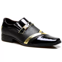 Sapato Social Masculino kit 3 Pares Calvest Verniz +Frete Grátis - comprar online