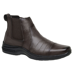 Botina Bota Masculina Modelo Comfort Couro Legitimo 33 ao 46