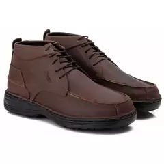 Imagem do Bota Ant Stress Masculina Couro Rustico Casual Conforto