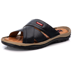 Chinelo Via Ranster Masculino Com Palmilha Massageadora em Couro Legitimo na internet