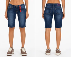 Bermuda Pedal Jeans Feminina Cós Baixo. O pera.z - comprar online