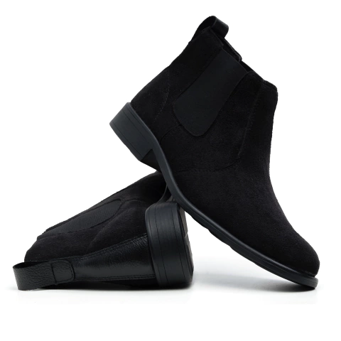 Botina Chelsea Masculina Agro Rodeio Conforto Camurça-Solado Costurado