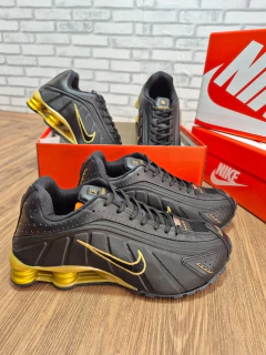Tênis Masculino Shox NZ 4 Molas 38 ao 43 - Preto Ouro - netpizante