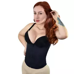 Cinta Modeladora Feminina Com Bojo E Zíper 12 Barbatanas - netpizante