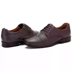 Sapato Masculino Social Cadarço Elegante Couro Nobre Solado Costurado na internet