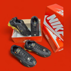 Tênis Masculino Shox NZ 4 Molas 38 ao 43 - Preto Ouro - loja online