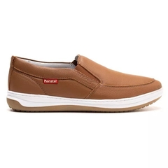 Sapatênis Slip On Masculino Couro Legitimo 37 ao 44 Caramelo - loja online