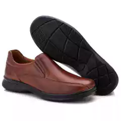 Sapato Social Comfort Masculino em Couro Solado Costurado - comprar online
