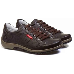 Sapatênis Masculino Ranster Linha Conforto 3016 Couro Legitimo Original Solado Costurado - netpizante