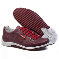 Sapatênis Masculino Ranster Linha Conforto 3016 Couro Legitimo Original Solado Costurado