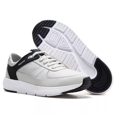 Tênis Masculino Comfort Max Gelo Couro Legitimo 37 ao 44 - netpizante