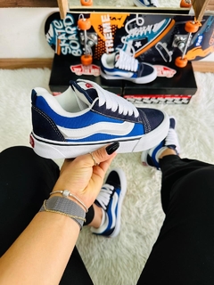 Tênis Modelo Vans Knu Skool Unissex 34 ao 43 Royal - netpizante