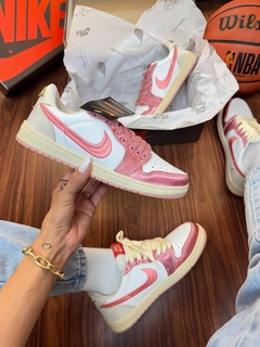 Tênis Moda Jordan Low X Travis Premium Pink