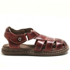 Sandália Masculina Fechada Couro Original 35 ao 45 na internet