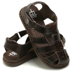 Sandália Masculina Fechada Couro Original 35 ao 45