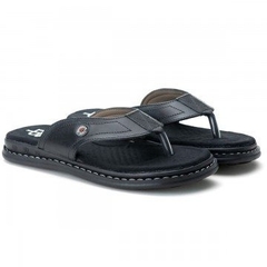 Sandália Masculina Modelo Dedo Tlb Couro Original 35 ao 46 - Preto - netpizante