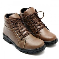 Bota Coturno Masculina Tlb Couro Legitimo 37 ao 44 -Caramelo