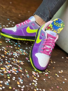 Tênis Dunk Low Moda Meninas Poderosas 34 AO 39 Roxo Pink