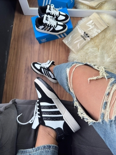 Novo Tênis Feminino Campus Glitter Preto na internet